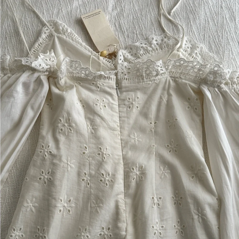For Love And Lemons White Lace Mini Dress - Picture 7 of 14